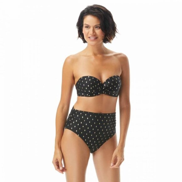 Coco Reef Five Way Bikini Top Serengeti Black Gold - Picture 2 of 14